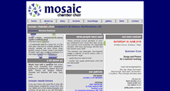Desktop Screenshot of mosaicchamberchoir.co.uk
